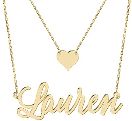 Personalisierte Gold Mehrreihige Namenskette Geschichteten Choker kette mit Namen Buchstabe Initial 18K Gold/Rosegold Vergoldet Silber Schmuck Geburtstagsgeschenk Für Frauen Mädchen Freundin Schwester