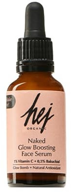 Glow Boosting Face Serum (30 ml) für unreine, ölige & Mischhaut, instant Glow Effekt & Haut-Booster, strahlender Teint & gegen Rötungen, beruhigt die Haut, Naturkosmetik, 100% vegan | HEJ ORGANIC