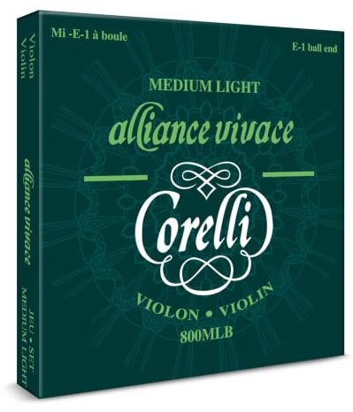Corelli Saiten Violine Alliance Satz mit Kugel Light 800MLB