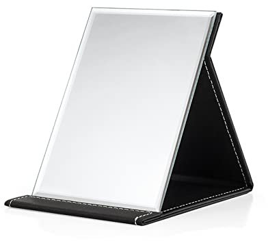 FIBOUND Miroir Maquillage,HD Miroir Coiffeuse,Miroir de Table Maquillage,Miroir Maquillage sur Pied,Miroir Voyage,Miroir Pliable,Réglage Multi-Angle,pour Coiffeuse, Bureau, Salle De Bain, Chambre