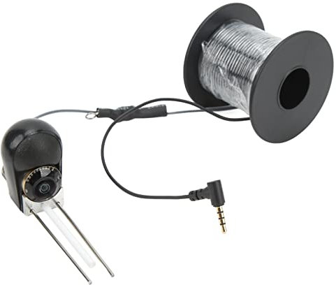 Videocamera per la Pesca Subacquea, Videocamera HD Portatile per Fish Finder con Cavo da Pesca e Luci Bianche a LED, Videocamera Impermeabile per Mare, Lago, Pesca sul Ghiaccio (30 m/98,4 Piedi)