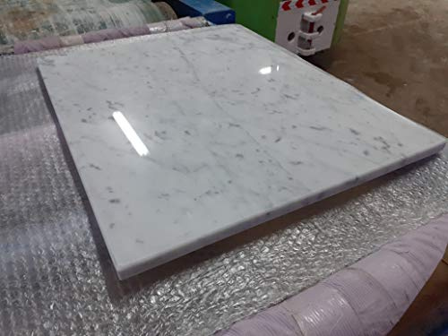 Planche à découper en marbre blanc 60x50, spianatoia, plan de travail pour chocolat et légumes, base protège-plan de travail de cuisine