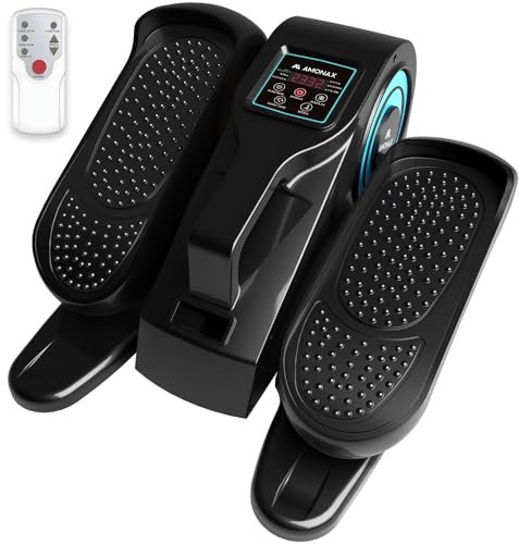 Amonax Electric Elliptical Trainer, Mini Crosstrainer, Motorisiert Beintrainer Im Sitzen Für Senioren, Cardio Heimtrainer Unter Dem Schreibtisch, Sitzendes Pedal Exerciser Cross Trainer