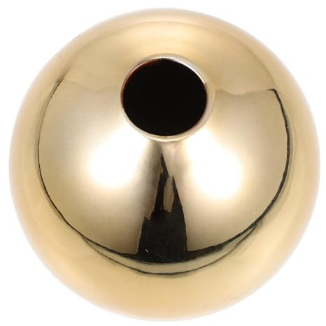 TOPBATHY Dekorative Schlichte Keramikvase in Gold Multifunktionaler Blumenhalter für Blumen und Pflanzen für Wohn und Gartendekoration