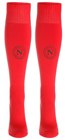 smart millenials srl SSC NAPOLI tävlingsstrumpor borta, EA7 officiell produkt, röda fotbollsstrumpor 2024/2025-39/42