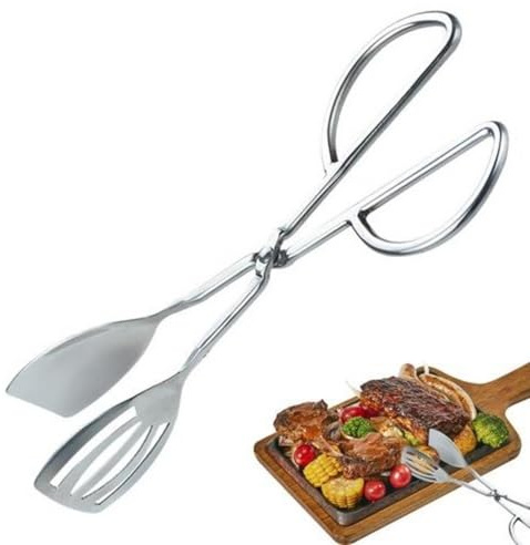 Salladstång För Servering, Buffétång För Servering, 304 Serveringstång I Rostfritt Stål, 10,24 Köksserveringstång För Grillning, Sallad, Tårta, Bröd