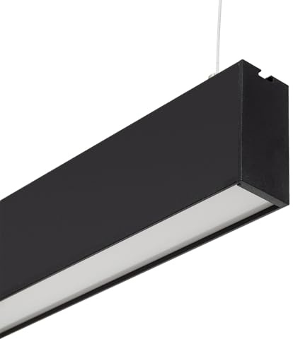 LEDKIA LIGHTING Barra Lineal LED 120cm 36W CCT Seleccionable Crocker No Flicker 3000K - 4000K - 5000K Negro Seleccionable (Cálido-Neutro-Frío)