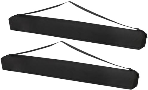 PATIKIL 49.21x6.3 Tripod Carrying Case, 2Pack Oxford Cloth Padded Tripod Bag with Handles for Light Stands Tripod Photography Accessories, Black