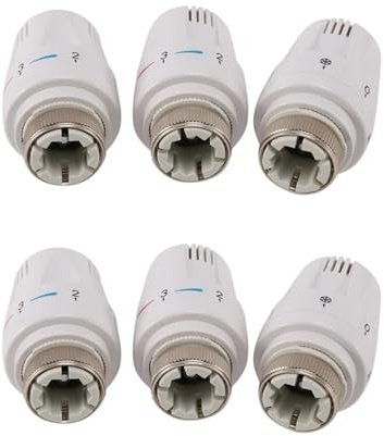 ZYSFSH [Replacement] 6Pcs Thermostat Radiator TRV Thermostatic Head Radiator M30 X 1.5 Radiator Replacement Head Radiator