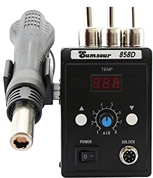 Estación de soldadura, 85 8D 700W 110V / 220V Pistola de aire caliente DIRIGIÓ Desoldador de soldadura digital BGA ESD Herramientas de reparación de soldadura de soldadura de soldadura de soldadura de