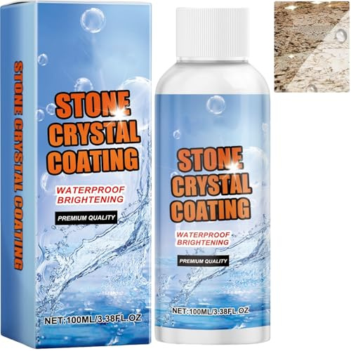 Stone Brighten Crystal Plating Agent, marmor, kvarts, granitrengöring och polering, nanobeläggning för fläckborttagning och ytblekning (1 styck)
