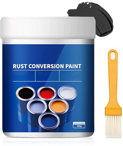 Weatherproof Rust Converter Paint for Metal, 10.58 Oz 4-in-1 rust conversion paint rust remover for metal – Water-Based, Long-Lasting Rust Prevention & Protection