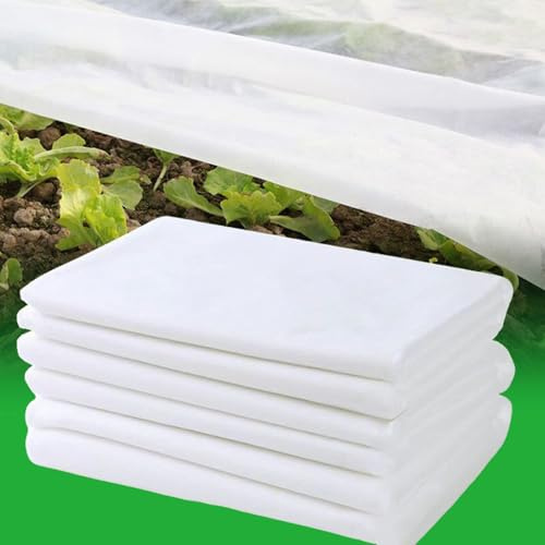 HAFRILY Garden Fleece Frost Protection 35gsm 2m x 10m Horticultural Fleece Non-Woven Fabric Plant Cover Winter Plant Protection for Frost Cold Sun Insect Birds Protection