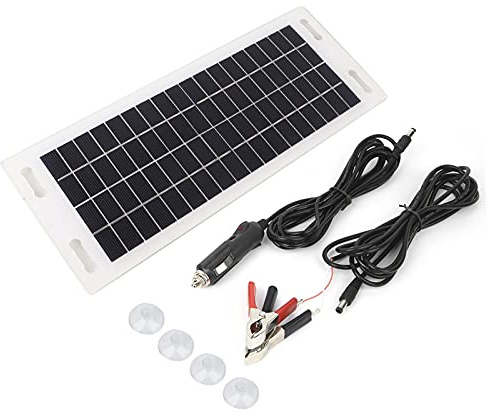 Chargeur Solaire pour Voiture, Flexible, en Silicium monocristallin, avec câble de Charge de 3 mètres, 18 V, 5 W