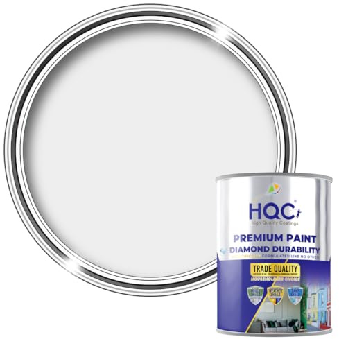 HQC Fence and Garden Paint | Furniture, Shed, Wood, Outdoor Paint | Garden Fence | Quick-Drying | 1L Light Grey