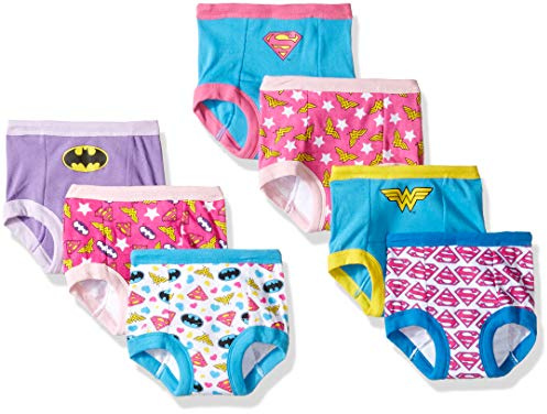 DC Comics Baby-Mädchen Justice League Potty Training Pants Multipack Kleinkind, Trainerhöschen, aufs Töpfchen gehen, Jlg7pk, 2 Jahre