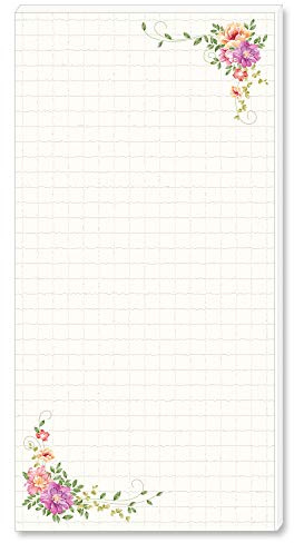 Paper-Media Notizblöcke, Schreibblöcke BLUMENBRIEF | DIN LANG Format | 10 Blöcke