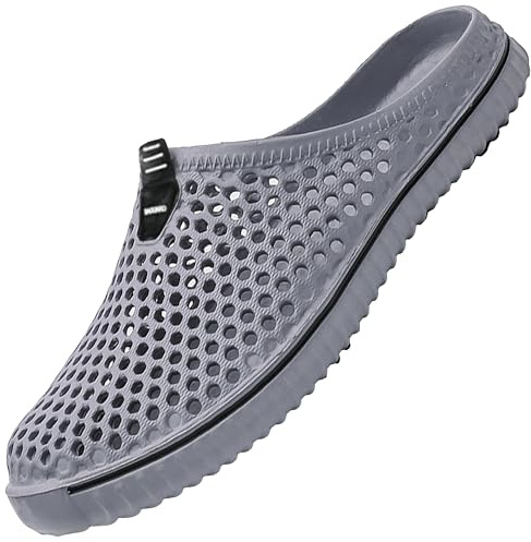 SAGUARO Unisex Zapatillas de Playa Ahueca hacia Fuera Las Jardín Sandalias Clogs Zapatos de Interior Exterior del Deslizador 43EU Gris