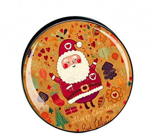 Taffstyle Ohr Plug Flesh Tunnel Piercing Ohrpiercing Picture Weihnachts Motiv Weihnachtsmann Best Wishes