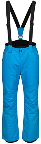 icefeld Herren Winterhose/Skihose/Schneehose PFC frei, blau in Größe M