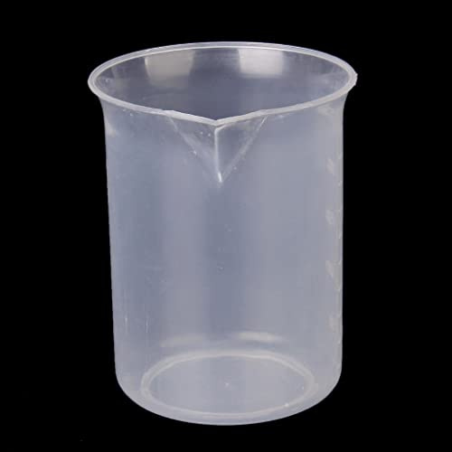 Sharplace Messbecher aus Kunststoff mit Skala, Messbecher Klar, Transparent Messkanne 50ml 100ml 150ml 250ml 500ml, Plastik Mixing Cup, Kunststoff-Epoxidharz-Mischbecher für Waschmittel, Labor, 250ml