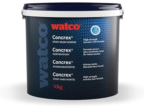 Watco Concrex® Cold Set - Epoxy Resin, Concrete Repair Mortar, Cures at 0°C - 10KG - Available in a Variety of Colours - for Strong Long Lasting Repairs to Concrete Floors, ramps & Steps (Blue)
