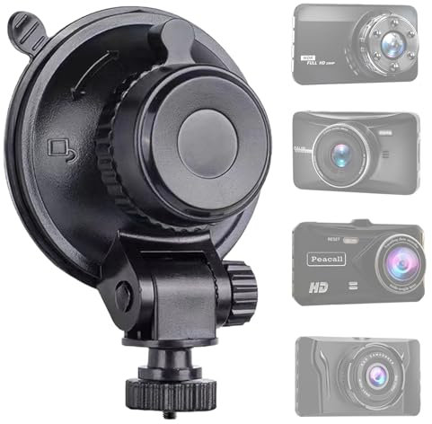 Sportway S501 Suction Cup Dash Cam Mount Holder (5th Gen) with Replaceable Joint for CHORTAU OldShark NIUTA Boogiio ORSKEY Abask and Most Other Car Dash Cameras