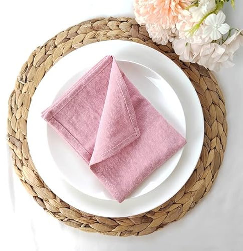 YOGAY 4er-Set Hotelservietten aus Stoff, 30 x 45 cm, Baumwollstoff, Serviette, Küche, Geschirrtücher für die Hochzeitsdekoration auf dem Bauernhof