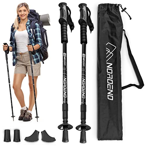 Hop-Sport Trekkingstöcke HS-0135TP Nordic Walking Wanderstöcke Set Anti Schock Teleskop