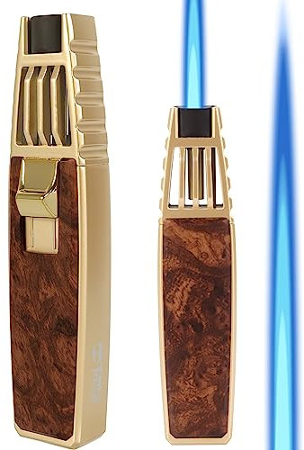 Butane Lighter Torch Rechargeable Kitchen Torch Windproof Fire Torch for Cooking Creme Brulee(HOT)