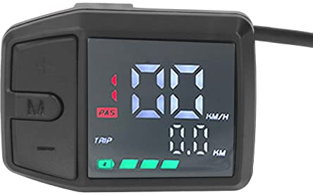 Topyond Écran LCD Couleur pour Vélo électrique, Panneau De Commande Multifonction étanche pour Moteur Bafang Monté Au Milieu, Compteur HD BBS01 02