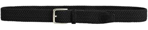 GANT Elastiskt flätat bälte för män, svart, standard, svart, one size