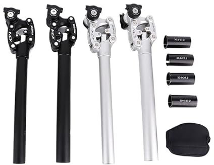 wanhaoaony SattelstüTze Gefedert Dämpfung Federung Sattelstütze Fahrrad MTB Sattelstütze 27,2 28,6 30,0 30,4 30,8 31,6 * 350mm Schwarz Sattelstützen SattelstüTze (Color : 31 6mm Black)