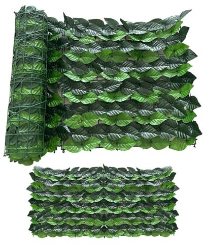 Artificial Ivy Privacy Fence, Faux Ivy Privacy Fence, Balcony Privacy Fence, Hedge Leaf and Grapevine Privacy Fence, Durable Wall Protection for Garden and Patio