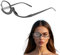 Yphzmtz Make-up-Brille, Reversible Linsen-Falt-Lesebrille, Schwenkbare Make-up-Brille für Mädchen, Frauen - 2.5