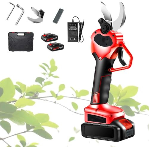 Forbici elettriche senza fili, forbici da potatura professionali, forbici da potatura elettriche, forbici da potatura a batteria, diametro di taglio 50 mm/1,9, per siepi, alberi, frutteti, cespugli