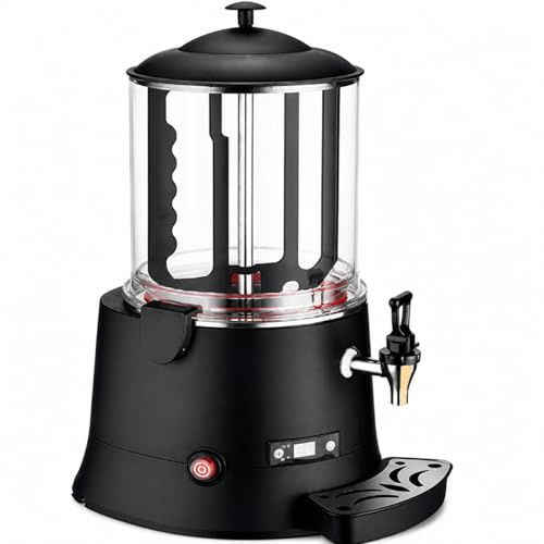 10L Commercial Hot Chocolate Maker, Electric Machine Hot Chocolate Dispenser Warmer, for Heating Chocolate Coffee Milk Tea Juice Tea