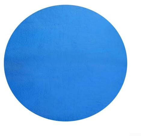 Tappetino rotondo per piscina, protezione per piscine fuori terra, pavimento esterno, impermeabile, anti-foratura, blu (4,5 m)
