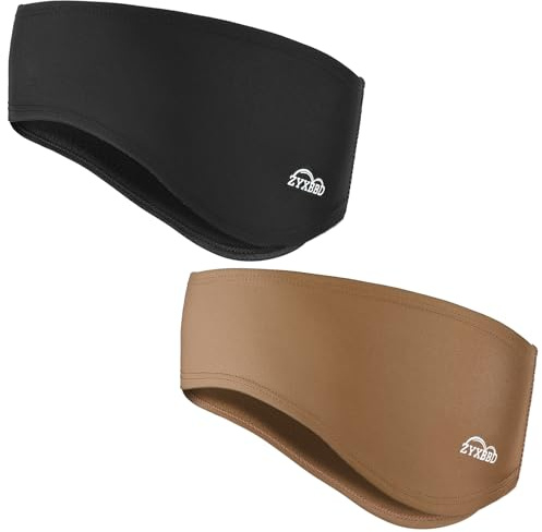 Sport Stirnband Ohrenwärmer für Damen und Herren-Frühling/Herbst/Winter Fleece Ohrenschützer Stirnbänder Windstopper für Joggen Laufen Wandern Fahrrad und Skiing, Runter Helm