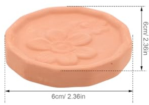 Toyvian Lot de 4 Pierres Chauffantes en Terre Cuite pour Corbeille à Chauffe-Pâtisseries Rustique Maintien de L'Humidité Accessoires Cuisine pour Service et Conservation au Chaud