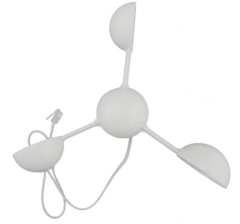 Lecreatekit WH-SP-WS01 Girouette pour compteur météo – Anémomètre en plastique avec mesure précise de la direction du vent, compatible avec station météo WH-SP-WS01