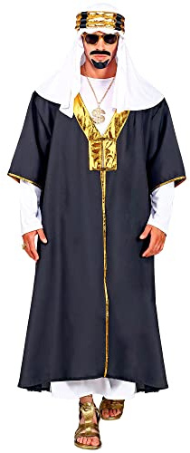 W WIDMANN MILANO Party Fashion - Kostüm Sultan 2-teilig | Tunika mit Robe und Turban für Araber, Prinz und Scheich Kostüm, Mottoparty, Karneval