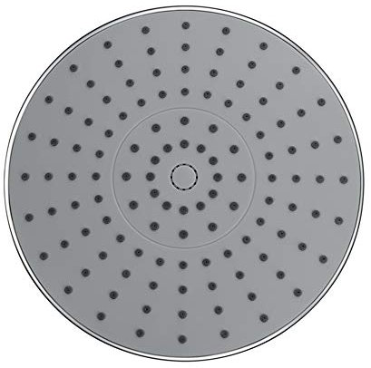 GLYYR Regendusche Duschkopf ABS mit Anti-Kalk-Düsen Duschkopf Wasserfall Regenduschkopf Für Badewanne und Dusche,Abschrome:23x23cm
