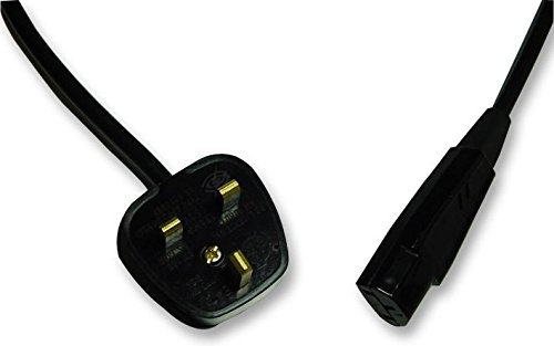 Pro Elec PELR0005 13A UK Plug to IEC C13 Power Cable, 1 m Black