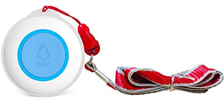 CruxCare Notruf Knopf Fuer das CruxCare C1- und C2 Pflegeruf Set Blau