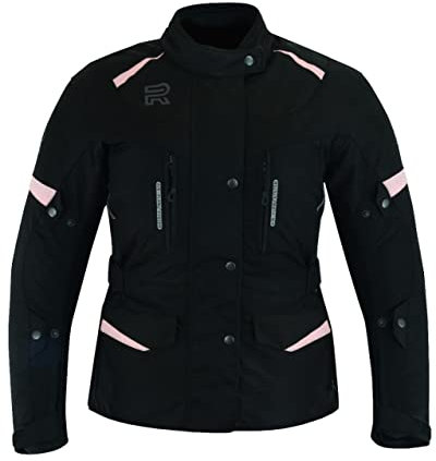 RS Raxus Chaqueta Moto Mujer para invierno Chaqueta Impermeable con Protecciones Homologada CE