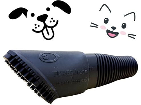 Buff Brite - Fang & Fur-EEL PRO II Pet Hair Removal Vacuum Attachment | Perfect for Dogs/Cats, Sand, and Lint | Works with Almost All Vacuum Brands | Fang Adapter Tool and Fur-EEL PRO Attachment