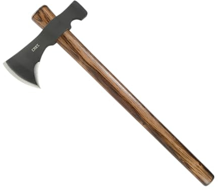 CRKT Black Woods Chogan T-Hawk Outdoor Tomahawk, Black, 2730KS