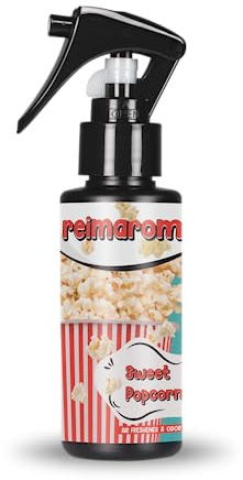 Autoduft Spray Sweet Popcorn | Autoduft von Reima | Lufterfrischer für Auto, Wohnung, Büro & Bad | Raumspray | 100 ml | frisches Popcorn