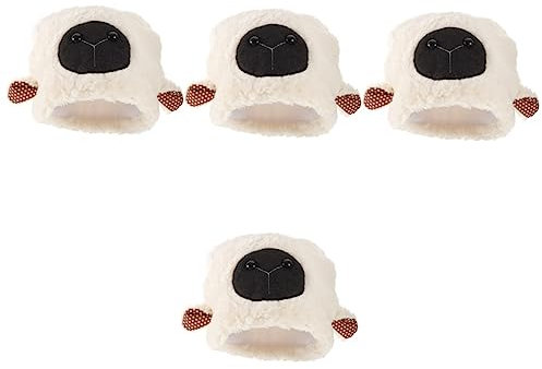 BESTonZON 4stücke Plüsch Schaf Ohr Hut Für Cosplay Und Fotografie Weiche Und Bequeme Mit Beweglichen Ohren Für Halloween Und Warm Und Stylisch